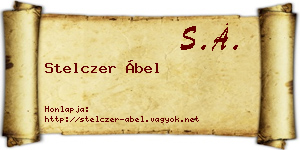 Stelczer Ábel névjegykártya